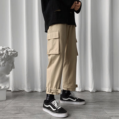 Pantalones Cortos Overol Holgados Estilo Hong Kong para Hombre - Image 8