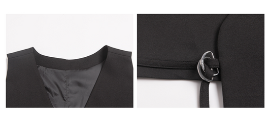 Chaleco Negro Asimétrico con Diseño Contemporáneo para Mujer - Image 8