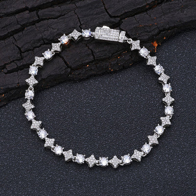 Pulsera de Tenis para Hombre con Circones Estrella de 6mm - Image 13