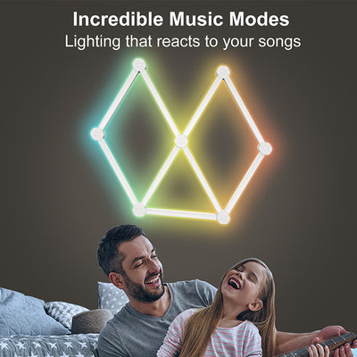 Lámpara LED RGB Inteligente Modular DIY - Iluminación Personalizable para tu Hogar - Image 10