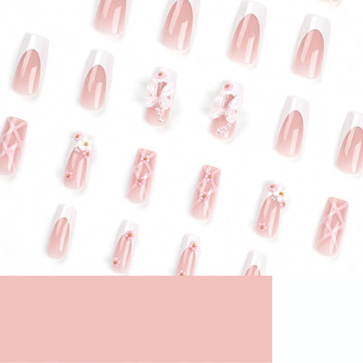 Manicura Elegante con Moños - Diseño Femenino y Sofisticado - Image 4