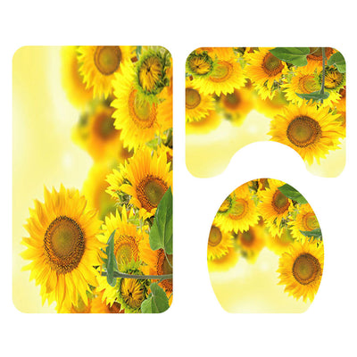 Juego de Baño Estampado Girasoles - 4 Piezas Completas - Image 10
