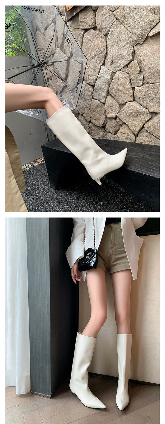 Botas de Tacón Kitten Cómodas y Sueltas para Moda Diaria - Image 14