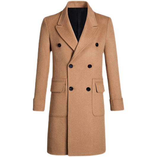 Abrigo Británico de Largo Medio para Hombre - Estilo Europeo - Image 4