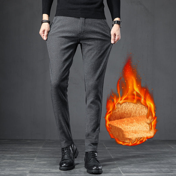 Pantalones de Vestir para Hombre Premium Anti-arrugas con Forro Grueso - Image 5