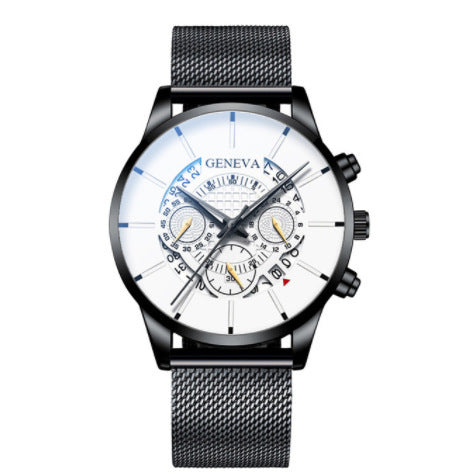Reloj de Cuarzo para Hombre con Banda de Acero Inoxidable y Calendario - Image 18