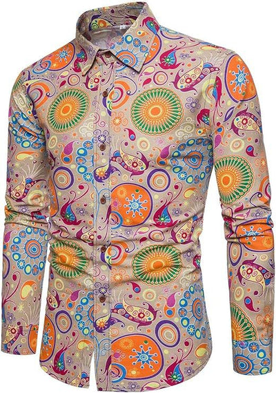 Camisa Manga Larga Estampado Floral para Hombre - Image 15