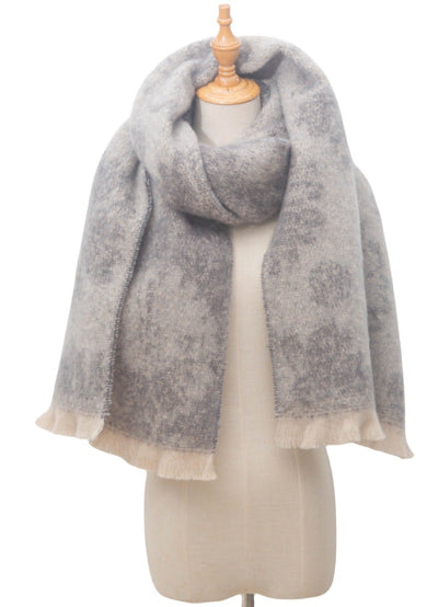 Bufanda Corta Estampado Jacquard para Hombre y Mujer - Otoño e Invierno - Image 24
