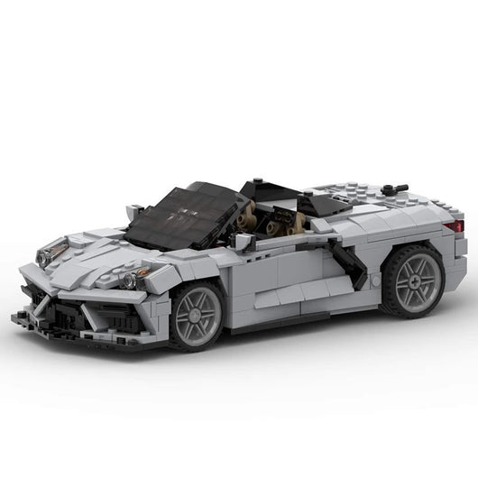 Set de Construcción Chevrolet Corvette C8 Descapotable - Bloques MOC 35066 - Image 8