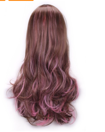 Peluca Rizada Multicolor Voluminosa para Cosplay - Image 4