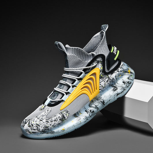 Zapatillas de Baloncesto Altas de Algodón Pluché para Hombre - Image 5