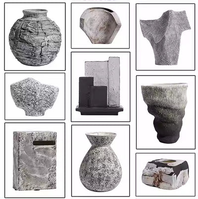 Jarrón Decorativo de Cerámica Blanca Estilo Wabi-sabi - Image 6