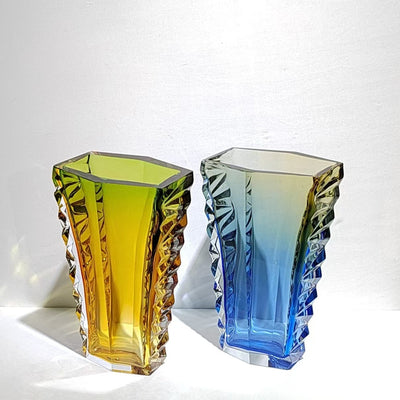 Jarrón de Cristal Pesado Irregular - Decoración Elegante para el Hogar - Image 13