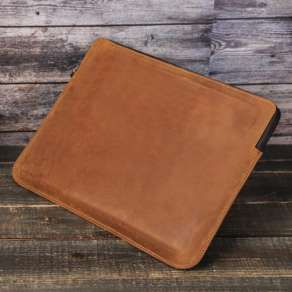 Funda Protectora para Laptop en Cuero Crazy Horse - Maletín Portátil Elegante