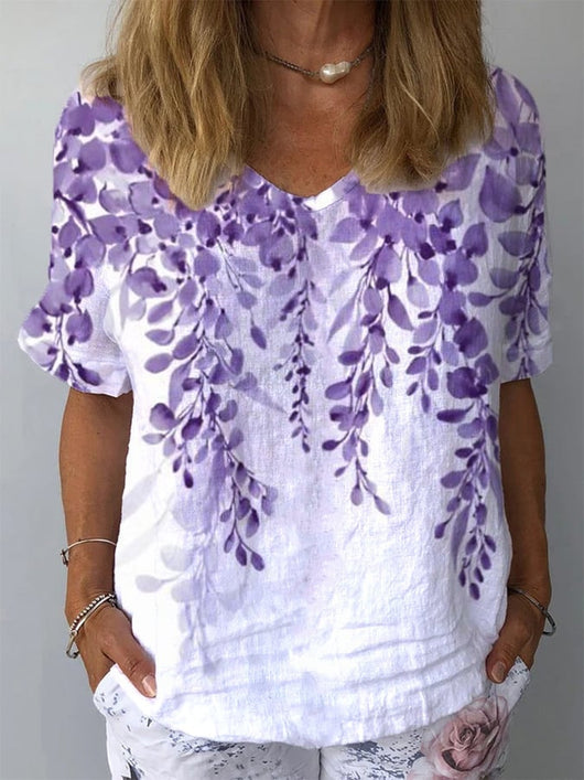 Blusa Estampada sin Cuello de Poliéster para Mujer - Image 4