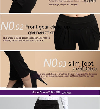Pantalones Harem Coreanos Ajustados para Mujer - Diseño Trendy Talla Grande y Pequeña - Image 10
