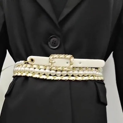 Cinturón de Cadena de Perlas para Mujer