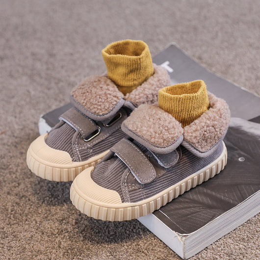 Zapatos Infantiles de Algodón y Lana de Cordero - Calidez y Comodidad - Image 3