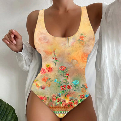 Traje de Baño Enterizo para Mujer con Contraste 3D - Diseño Moderno Playero - Image 3