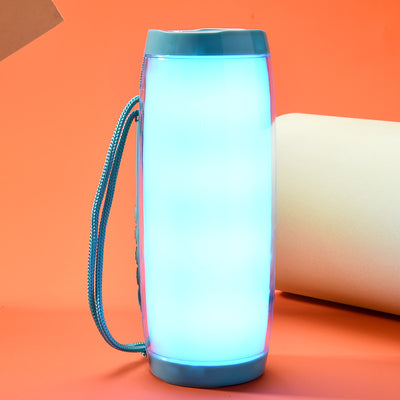 Parlante Bluetooth Portátil con Luces LED Multicolor y Radio FM - Image 8