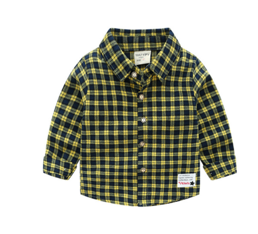 Camisa Escocesa Infantil de Manga Larga - Diseño Clásico y Cómodo - Image 19