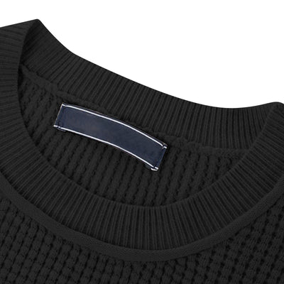 Camiseta Henley Suelta de Algodón Texturizado Manga Larga - Image 42