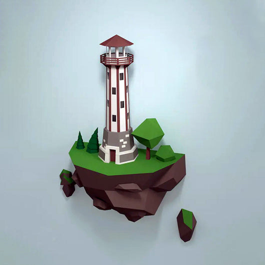 Faro de Isla 46cm - Modelo de Papel Decorativo para Pared - Image 12