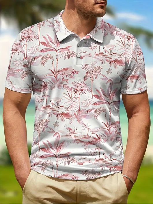 Polo Deportivo Estampado Transpirable para Hombre - Image 4