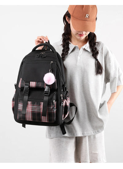 Mochila para Computadora Multicapa de Diseño Minimalista para Mujer - Image 16