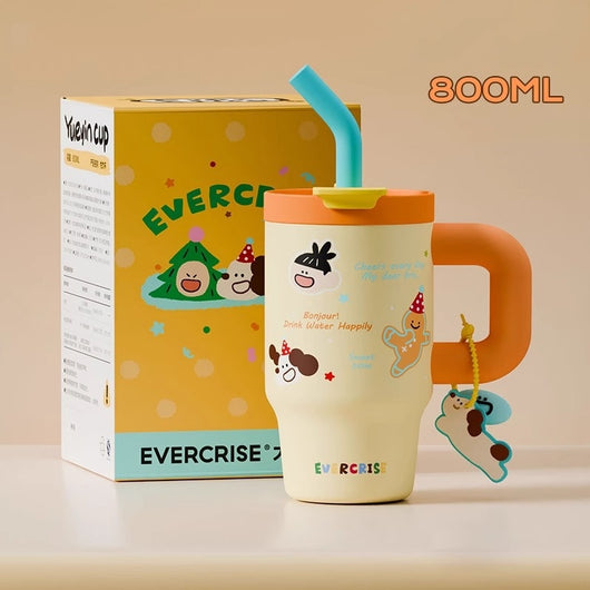 Botella Térmica Grande con Pajilla para Mujeres - Image 12