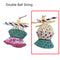 Blanco Verde Paper Cups Doble Ball String