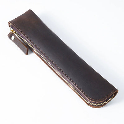 Estuche Portalápices de Cuero Genuino Estilo Retro - Image 11