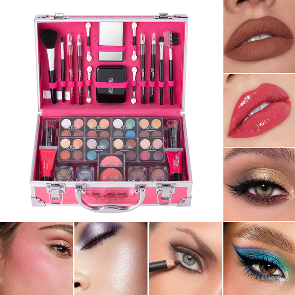 Set de Maquillaje Multifuncional: Labial Duradero y Sombra de Ojos Natural