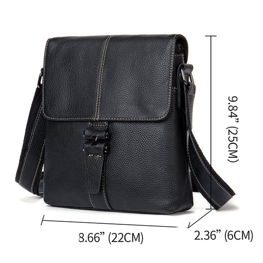 Bolsa de Cuero Genuino Grande para Hombre con Capacidad Expandible - Image 12