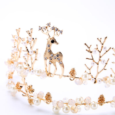 Corona de Venado Dorada - Accesorios de Boda con Motivo Animal - Image 11