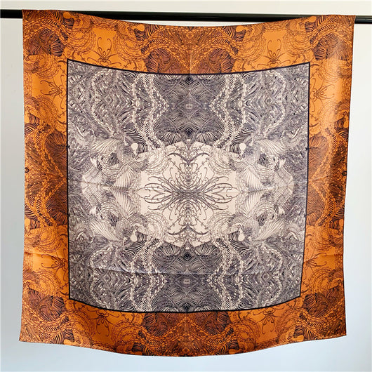 Pañuelo de Seda Satinada Cuadrado - Elegancia Pura - Image 9