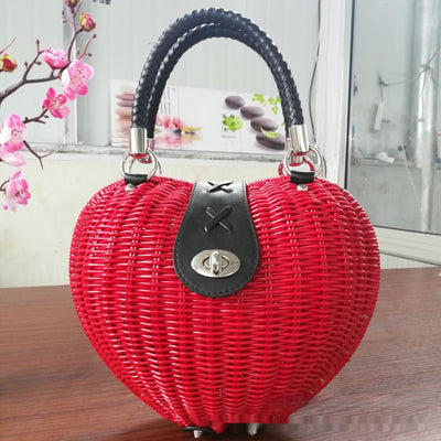Bolso Playero Tejido con Borlas para Mujer