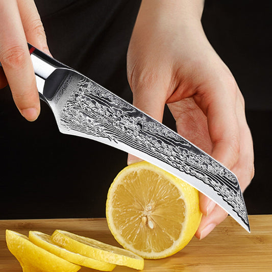 Cuchillo de Cocina Damasco Japonés Premium para Frutas y Verduras - Image 2