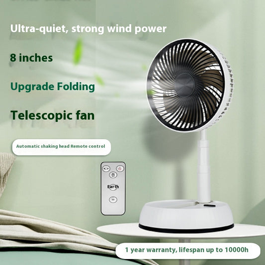 Ventilador de Escritorio Plegable y Portátil con Control Remoto