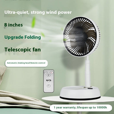 Ventilador de Escritorio Plegable y Portátil con Control Remoto