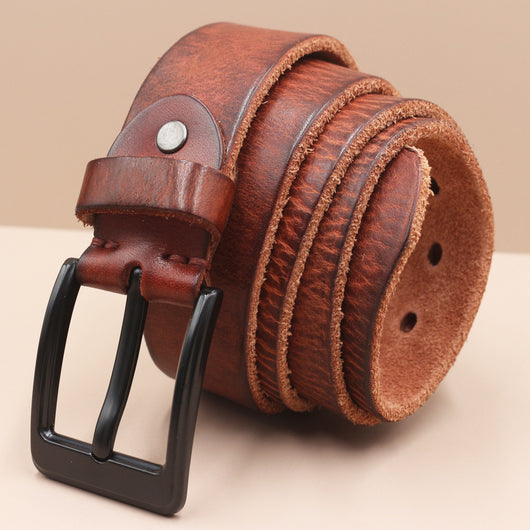 Cinturón de Cuero Premium Estilo Coreano con Hebilla de Perno para Hombre - Image 14