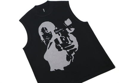 Playera Sin Mangas Estampada para Hombre - Image 9