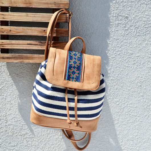 Mochila Bordada con Rayas - Image 10