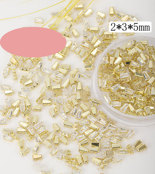 Joya para Uñas con Zirconia Gota Cuadrada - Image 18