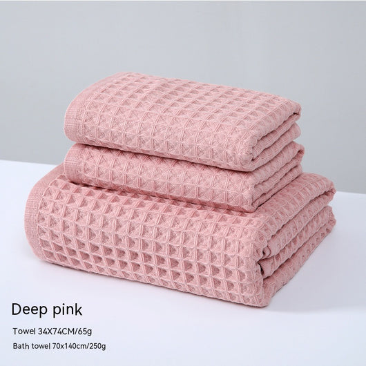 Toalla de Baño Algodón Puro Textura Waffle Absorbente Premium - Image 7