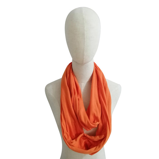 Pañuelo Funcional para Mujer con Bolsillo Cremallera y Jersey Liso - Image 2