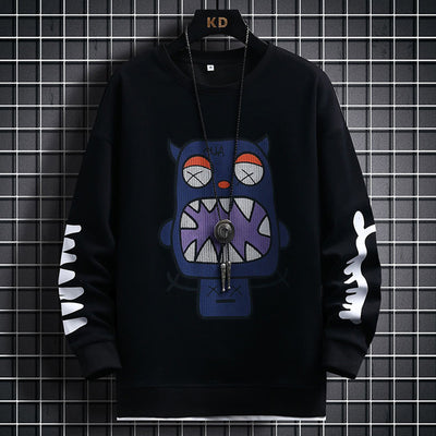 Suéter Casual para Hombre con Diseño Cartoon - Primavera y Otoño - Image 6