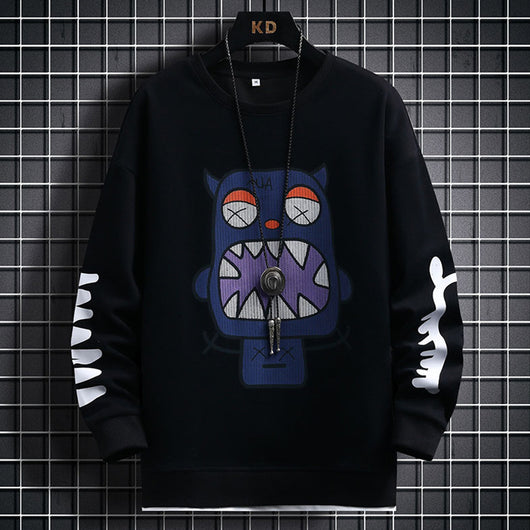 Suéter Casual para Hombre con Diseño Cartoon - Primavera y Otoño - Image 6