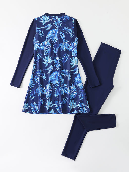 Traje de Baño Modesto de Dos Piezas con Mangas Largas para Mujer - Image 18