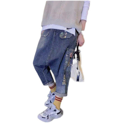 Pantalón Holgado de Talle Alto con Bolsillos Múltiples para Tallas Grandes - Image 5